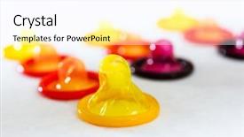  Presentation with healthcare - Theme consisting of hiv aids - concept for healthcare - close background and a pink colored foreground