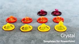  Presentation with condoms - Cool new PPT theme with hiv aids - concept for healthcare - close backdrop and a gray colored foreground