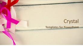  Presentation with awareness - Beautiful presentation theme featuring hiv aids - overhead view of cancer awareness backdrop and a lemonade colored foreground