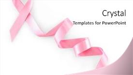  Presentation with pink ribbon - Presentation consisting of hiv aids - pink ribbon sign isolated background and a white colored foreground