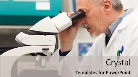  Presentation with hiv - PPT layouts with hiv aids - senior scientist at work background and a light gray colored foreground