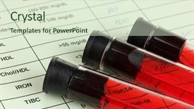  Presentation with blood test - Audience pleasing PPT layouts consisting of hiv vaccine - blood in test tubes backdrop and a soft green colored foreground