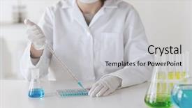  Presentation with hiv vaccine - PPT theme consisting of hiv vaccine - close up of scientist making background and a light gray colored foreground