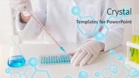  Presentation with clinical research - Cool new theme with hiv vaccine - science chemistry biology medicine backdrop and a sky blue colored foreground