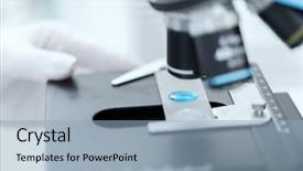  Presentation with clinical chemistry - Presentation design enhanced with hiv vaccine - science chemistry biology medicine background and a light blue colored foreground