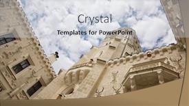  Presentation with german castle - Theme enhanced with hluboka nad vltavou czech republic - sep 14 the hluboka castle german schloss frauenberg considered one of the most beautiful castles of the czech sep 08 2014 in hluboka nad vltavou czech background and a light gray colored foreground