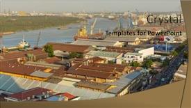  Presentation with population - Slide deck enhanced with ho-chi-minh-city-vietnam background and a coral colored foreground