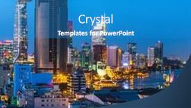  Presentation with population - Beautiful slide deck featuring ho-chi-minh-city-vietnam backdrop and a teal colored foreground