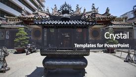  Presentation with history vietnam - PPT theme consisting of ho chi minh city vietnam background and a dark gray colored foreground