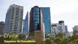 Presentation with population - Amazing PPT layouts having ho-chi-minh-city-vietnam backdrop and a tawny brown colored foreground