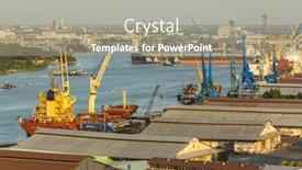  Presentation with container port - 