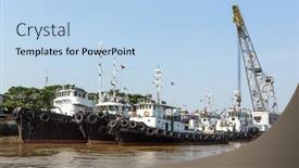  Presentation with container port - 