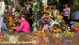  Presentation with tet vietnam - Audience pleasing presentation design consisting of ho-chi-minh-ville-vietnam backdrop and a tawny brown colored foreground