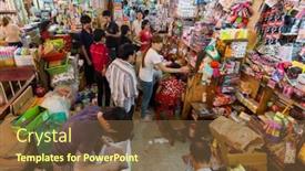  Presentation with messy - Presentation theme featuring ho-chi-minh-ville-vietnam background and a tawny brown colored foreground