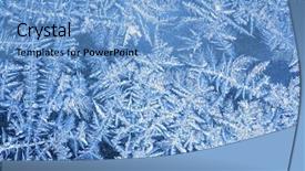  Presentation with patterns - Audience pleasing theme consisting of hoarfrost 2 - the patterns made backdrop and a light blue colored foreground