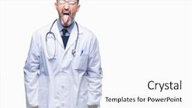  Presentation with scoliosis handwritten medical concept - Amazing presentation having hoary doctor man wearing medical backdrop and a white colored foreground