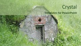  Presentation with hill - Presentation enhanced with hobbit - doorway into a hill background and a mint green colored foreground