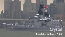  Presentation with warship - Audience pleasing PPT layouts consisting of hoboken-nj-may-23 backdrop and a gray colored foreground