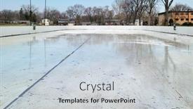  Presentation with rink - Audience pleasing PPT layouts consisting of hockey-rink-in-a-local backdrop and a lemonade colored foreground