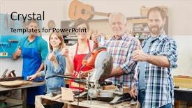  Presentation with craftsman - Cool new presentation with hodling thumbs up for consent backdrop and a lemonade colored foreground