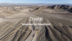  Presentation with las vegas nevada - Cool new slides with hogares y medio ambiente - aerial view of desert suburban backdrop and a gray colored foreground