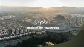  Presentation with neighborhoods - Amazing theme having hogares y medio ambiente - aerial view of new neighborhoods backdrop and a gray colored foreground