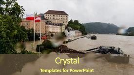  Presentation with flood - Beautiful slide set featuring hogares y medio ambiente - flood 2013 linz austria backdrop and a violet colored foreground