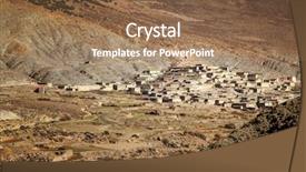  Presentation with rural and remote australia - Presentation design consisting of hogares y medio ambiente - rural remote moroccan village background and a coral colored foreground