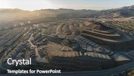  Presentation with ranch - Amazing theme having hogares y medio ambiente - sunset aerial view of hilltop backdrop and a dark gray colored foreground