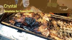  Presentation with market - Amazing presentation theme having hogs - hog roast for sale backdrop and a tawny brown colored foreground