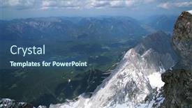  Presentation with snow mountain - Slide set consisting of hohe-tauern-park-the-famous background and a ocean colored foreground