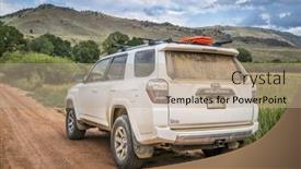  Presentation with suv - Audience pleasing PPT theme consisting of hohnholz-lakes-state-wilderness-area backdrop and a  colored foreground