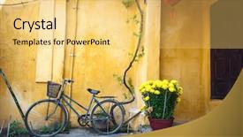 Presentation with history vietnam - Cool new presentation theme with hoi an ancient town vietnam backdrop and a yellow colored foreground