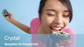  Presentation with blood flow - Cool new slides with hold a blood glucose meter backdrop and a light blue colored foreground