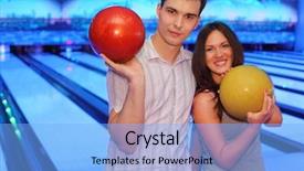  Presentation with happy young student girl holding - Audience pleasing PPT theme consisting of hold red and yellow ball backdrop and a light blue colored foreground