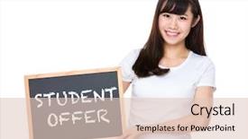  Presentation with chalkboard - Amazing presentation theme having hold with chalkboard showing student backdrop and a lemonade colored foreground