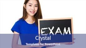  Presentation with chalkboard - Cool new theme with wooden chalkboard showing a word backdrop and a ocean colored foreground