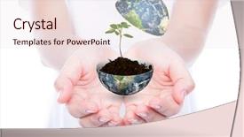  Presentation with hold hand - Audience pleasing PPT layouts consisting of hand hold young plant in earth isolated on white background elements of this image furnished by nasa backdrop and a lemonade colored foreground