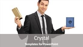  Presentation with blue gold - Theme enhanced with holding a bar of gold background and a gray colored foreground