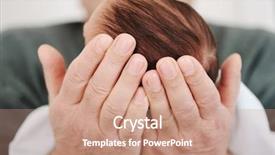  Presentation with neonatal premature newborn baby girl - Audience pleasing slide deck consisting of holding a beautiful newborn baby backdrop and a coral colored foreground