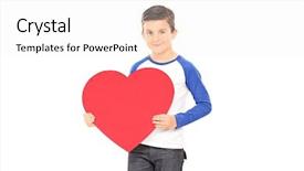  Presentation with smart watch red heart - Audience pleasing slide set consisting of holding a big red heart backdrop and a white colored foreground