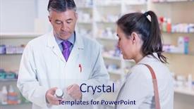  Presentation with drugs - PPT theme consisting of holding a bottle of drug background and a lemonade colored foreground