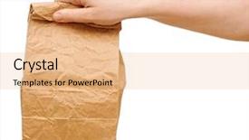  Presentation with brown paper bag - Colorful theme enhanced with holding a brown paper bag backdrop and a lemonade colored foreground