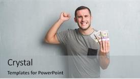  Presentation with grey - Slides having  background and a  colored foreground