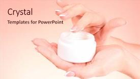  Presentation with holding hands - Amazing presentation design having holding a can of cream backdrop and a lemonade colored foreground