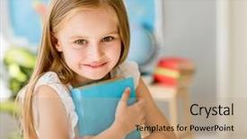  Presentation with sunshine - Colorful slides enhanced with holding a notebook with pencil backdrop and a coral colored foreground