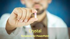  Presentation with capsules pills pill doctor prescription - Cool new slides with holding a pill of medicine backdrop and a tawny brown colored foreground