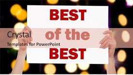  Presentation with abstract business - Colorful presentation theme enhanced with holding a placard with abstract backdrop and a coral colored foreground