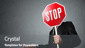  Presentation with stop - Slide deck having closeup of traditional korean meal with side dishes background and a tawny brown colored foreground