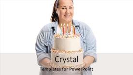  Presentation with white candles - Beautiful presentation featuring holding a three layer backdrop and a soft green colored foreground